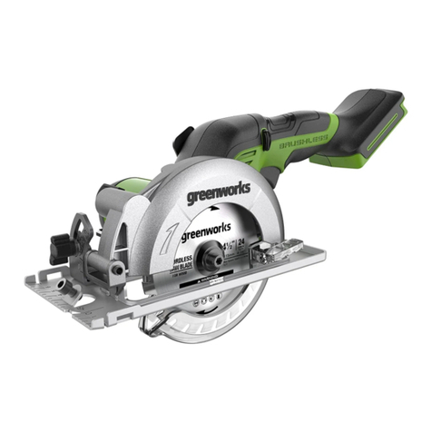 GreenWorks CRG401 User manual