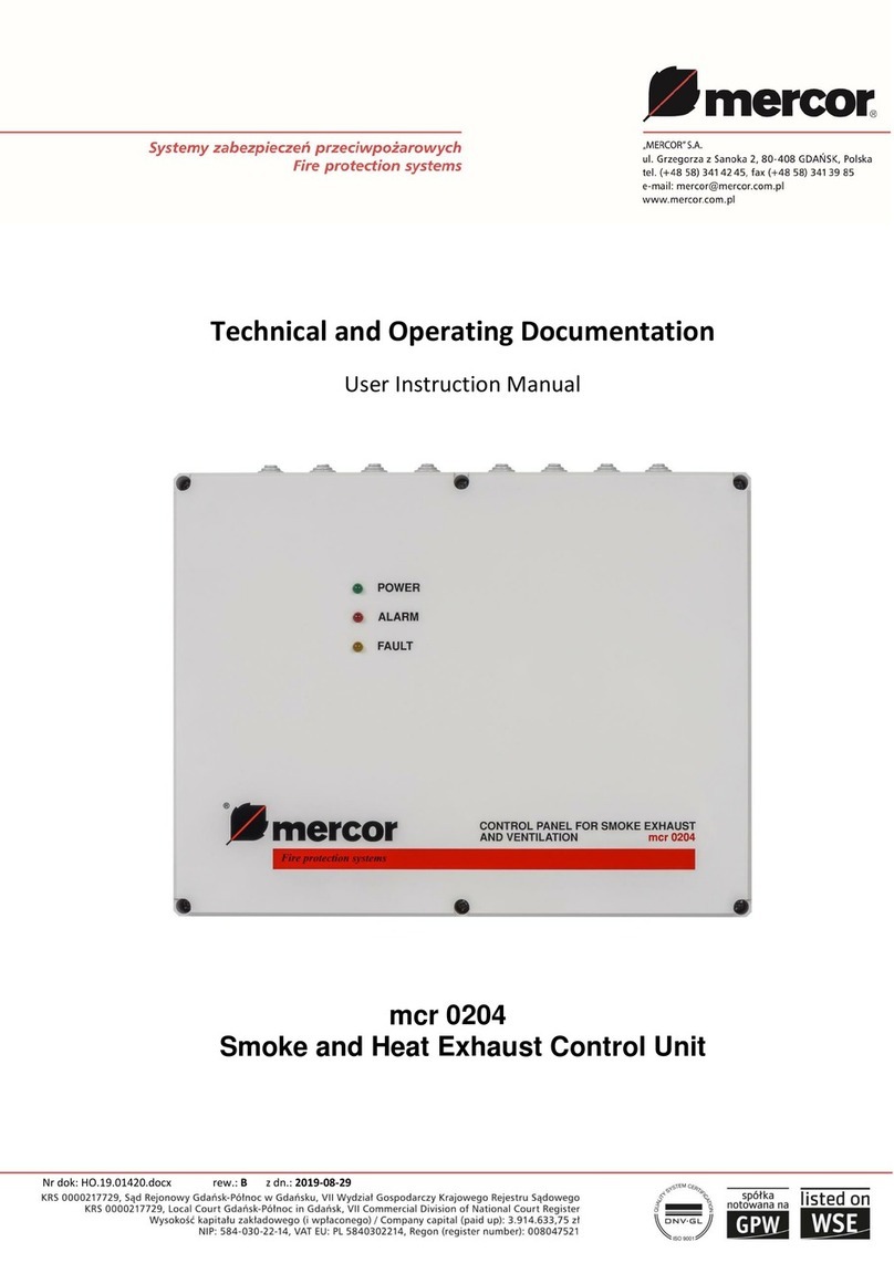 mercor mcr 0204 User instruction manual