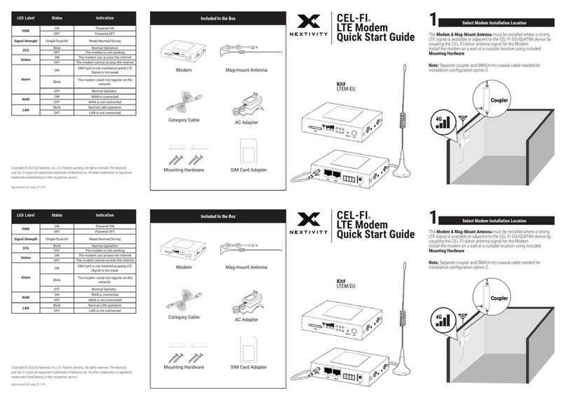 NEXTIVITY CEL-FI LTEM-EU User manual
