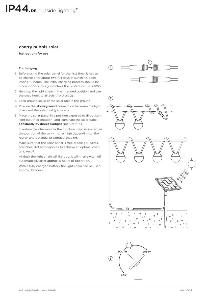 IP44.de cherry bubbls solar User manual