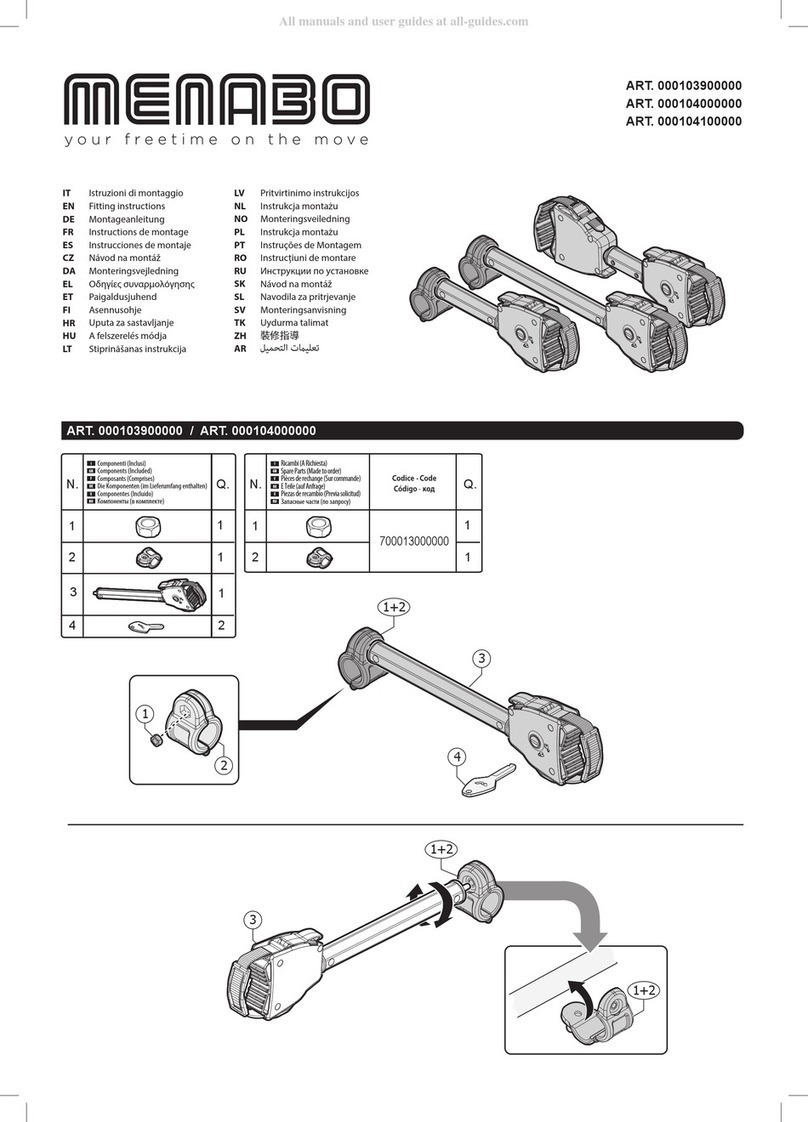 Menabo 000103900000 Fitting instructions