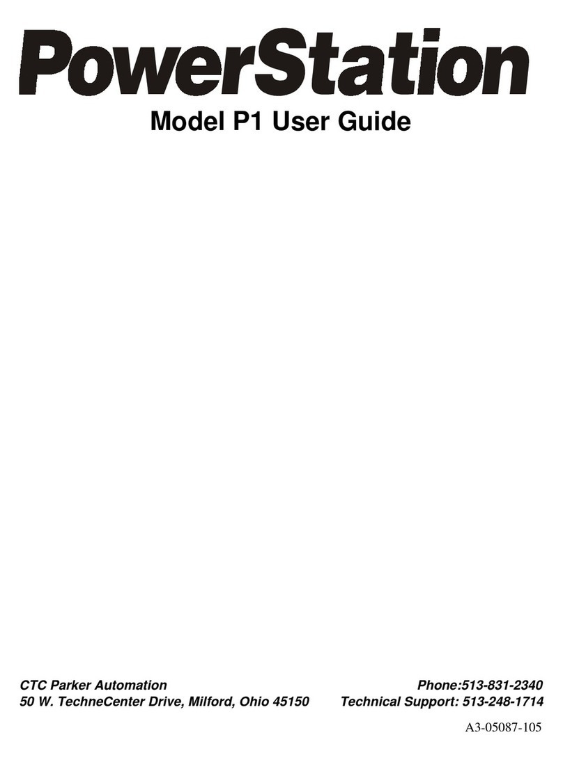 CTC Parker Automation PowerStation P1 User manual