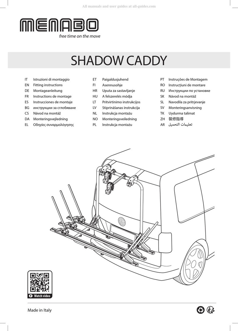 Menabo SHADOW CADDY Fitting instructions