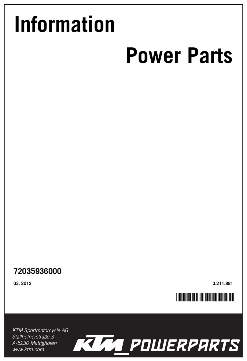 KTM Power Parts 72035936000 manual