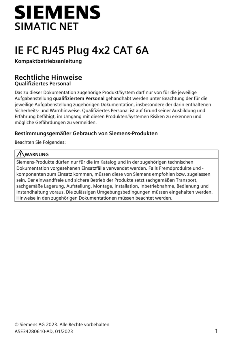 Siemens SIMATIC NET IE FC RJ45 Administrator guide