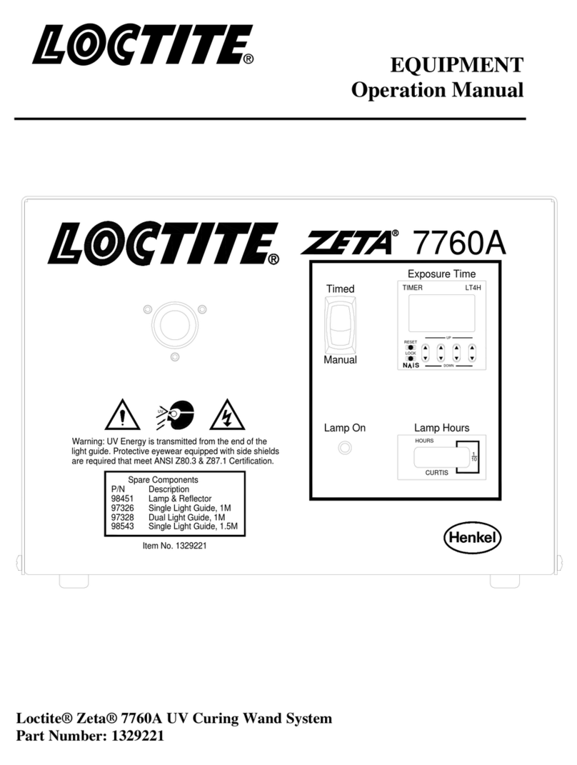 Henkel LOCTITE ZETA 7760A Operation manual Henkel LOCTITE ZETA 7760A Operation manual