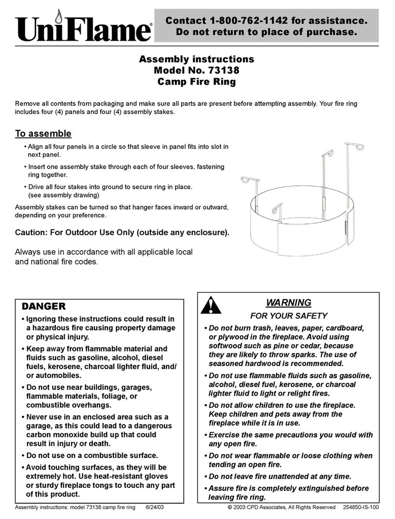 Uniflame 73138 User manual