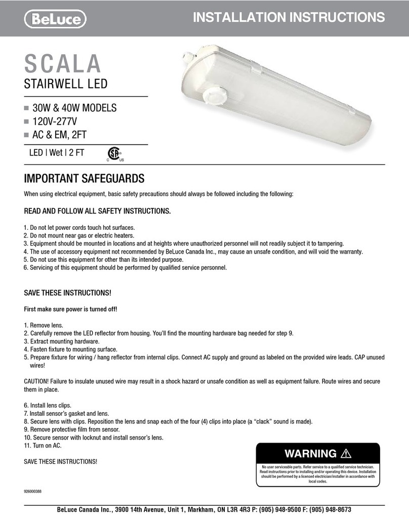 BeLuce SCALA installation instructions