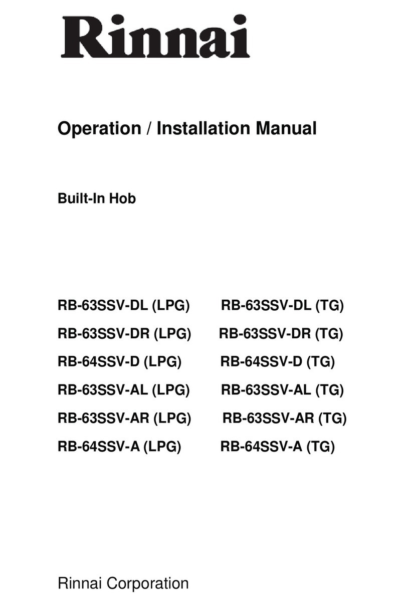 Rinnai RB-63SSV-DL User manual