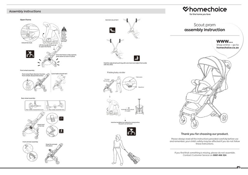 homechoice Scout pram User manual