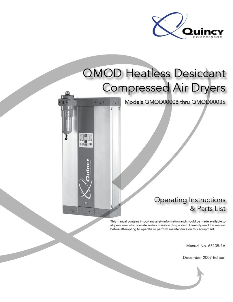 Quincy Compressor QMOD00008 operating instructions