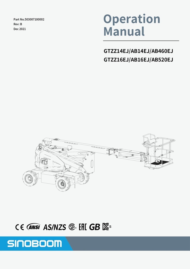 Sinoboom GTZZ14EJ Operation manual