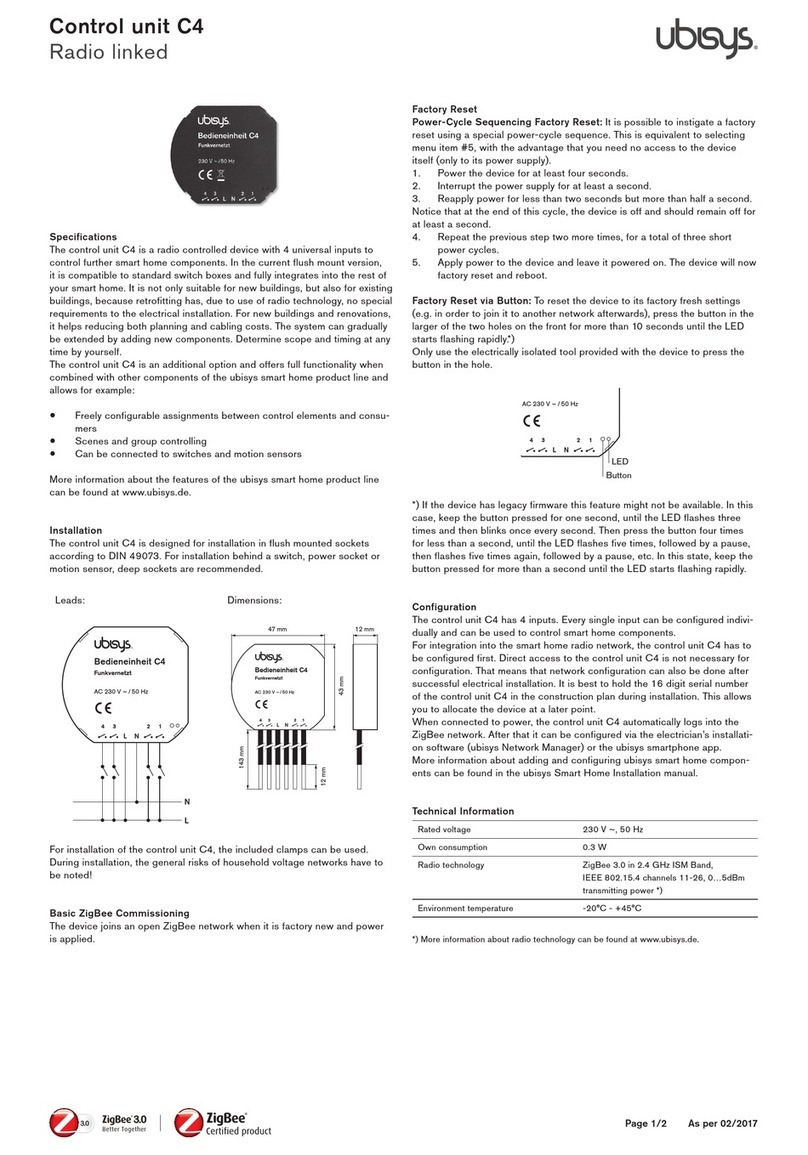 Ubisys C4 User manual
