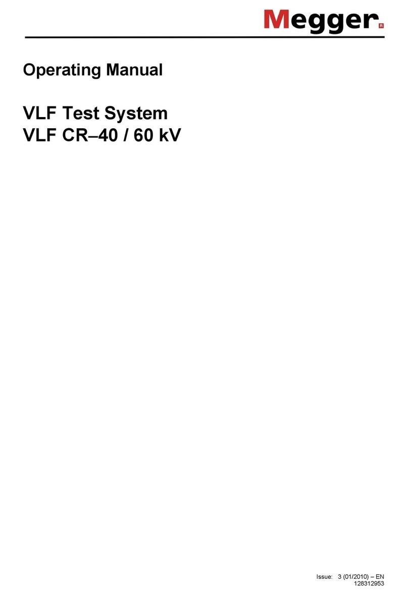 Megger VLF CR-40 operating manual Megger VLF CR-40 operating manual