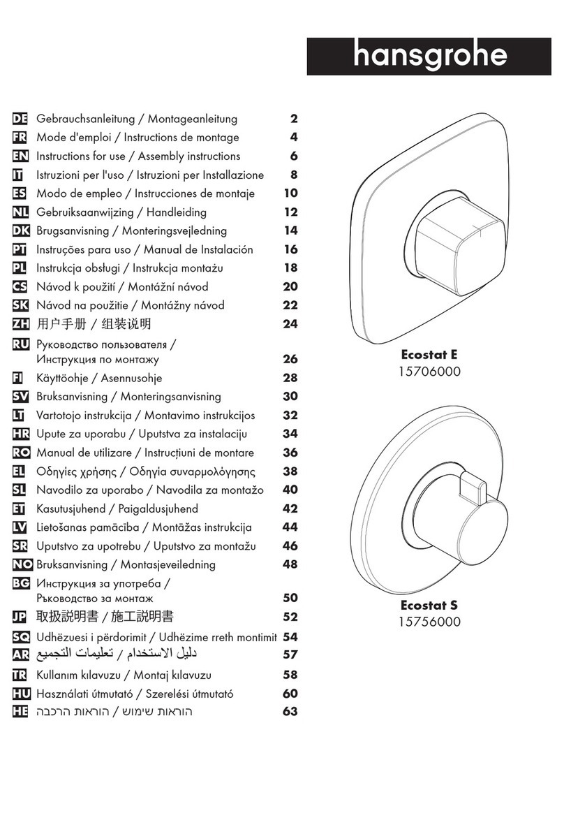 Hans Grohe Ecostat E 15706000 Instructions for use/assembly instructions Hans Grohe Ecostat E 15706000 Instructions for use/assembly instructions