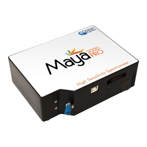 Halma Ocean Optics Maya2000Pro Series Installation and operation manual