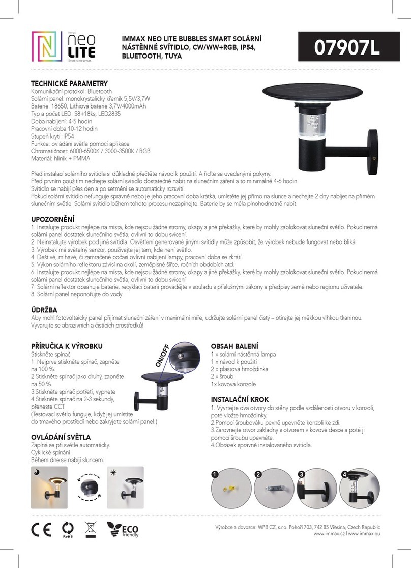 IMMAX NEO LITE 07907L quick start guide