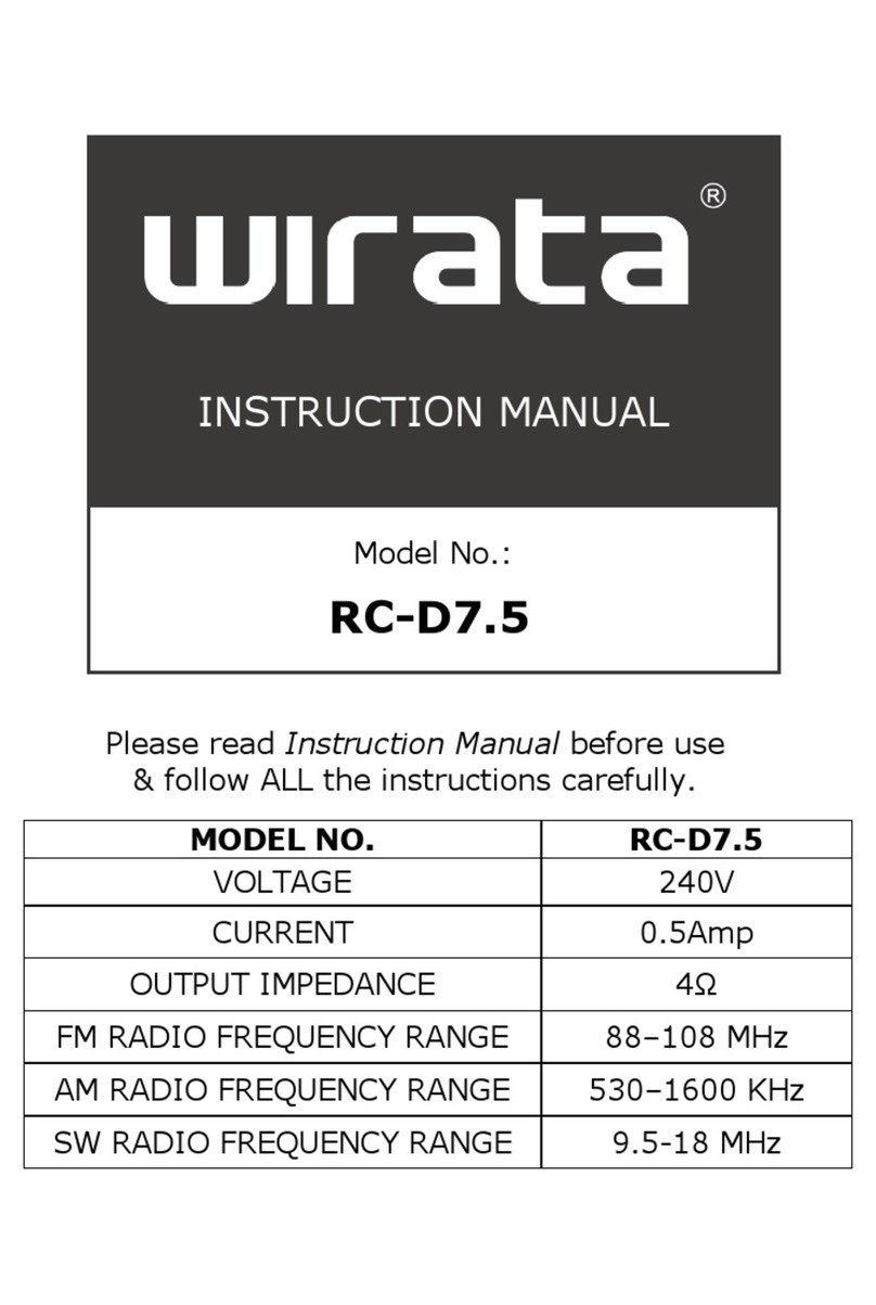 Wirata RC-D7.5 instruction manual