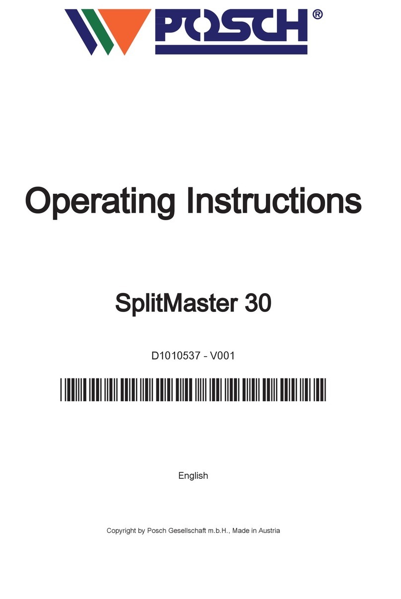 Posch SplitMaster 30N User manual