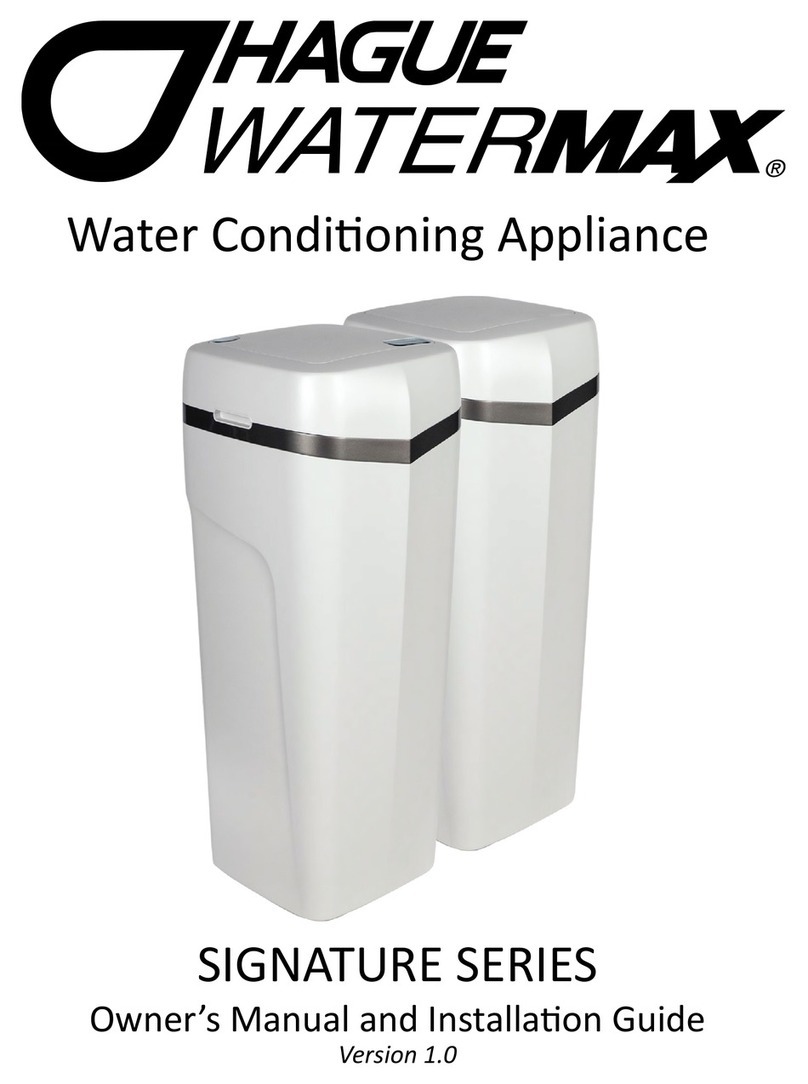 Hague WATERMAX SIGNATURE Series Owner's manual and installation guide