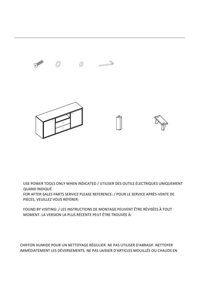 STRUCTUBE ANJOU User manual