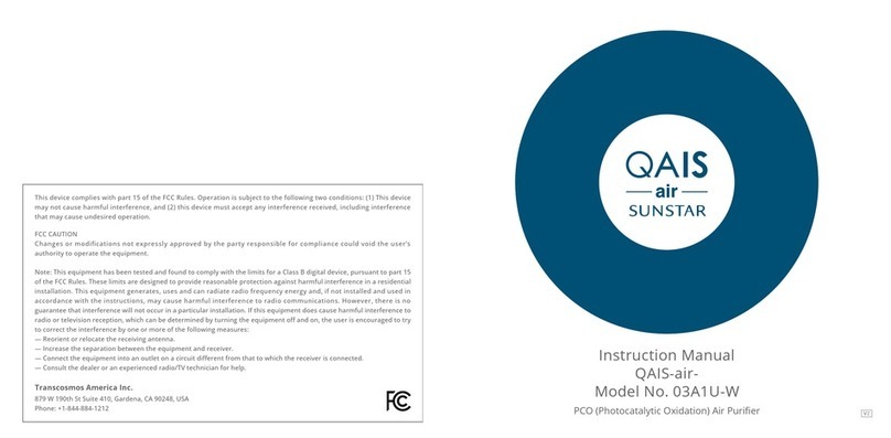 SunStar QAIS-air- 03A1U-W instruction manual
