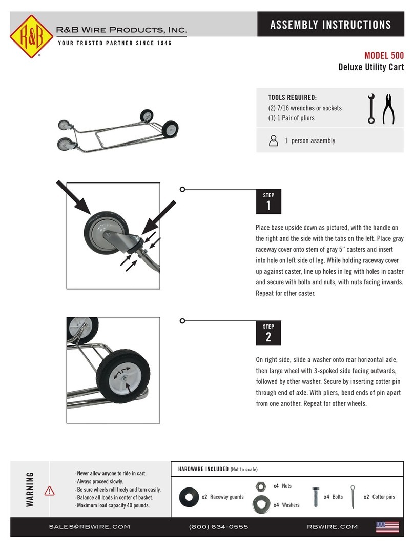 R&B Wire Products 500 Assembly instructions R&B Wire Products 500 Assembly instructions