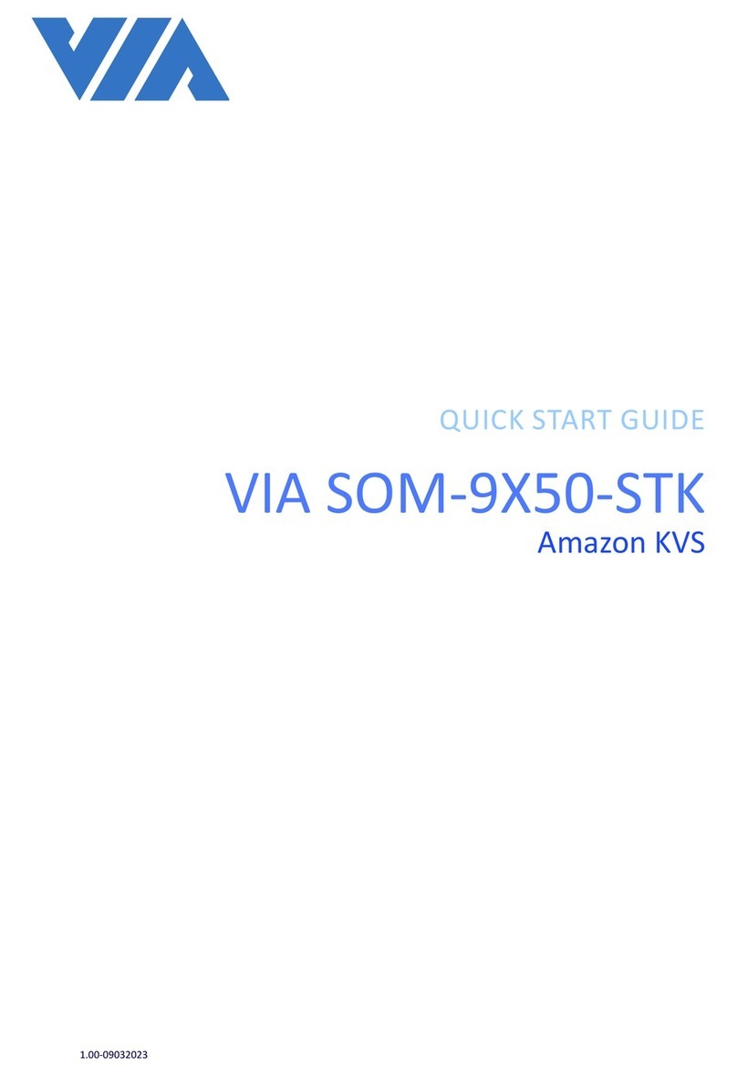 VIA Technologies SOM-9X50-STK User manual