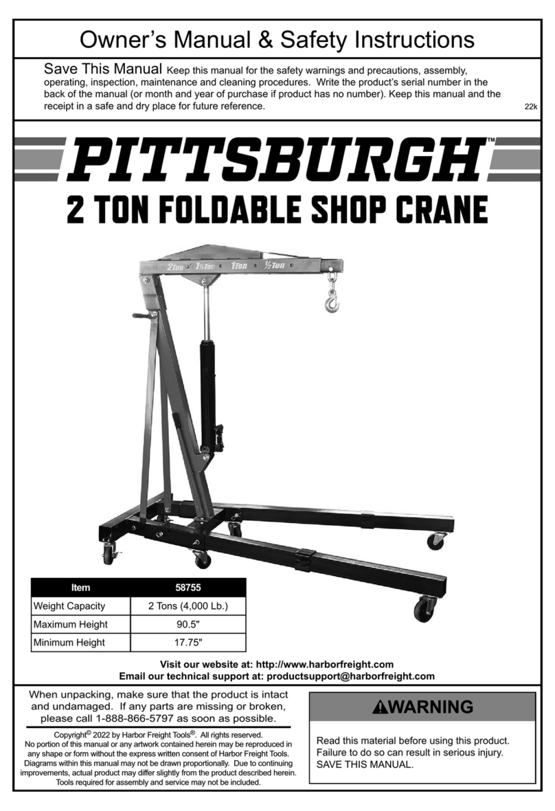 Pittsburgh 58755 Owner's manual & safety instructions