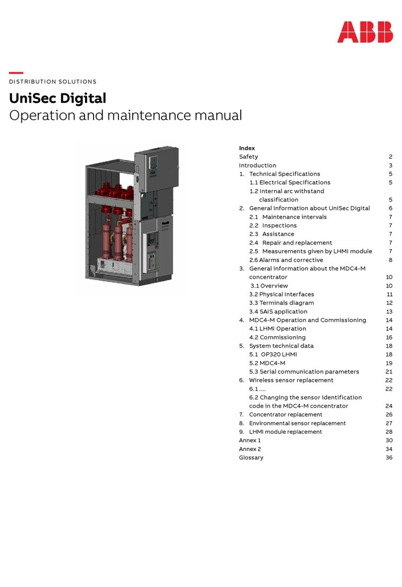 ABB UniSec Operation and maintenance manual