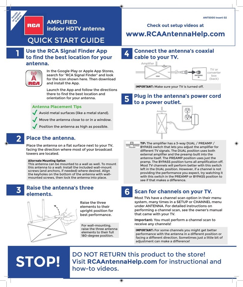 RCA ANT5000 User manual
