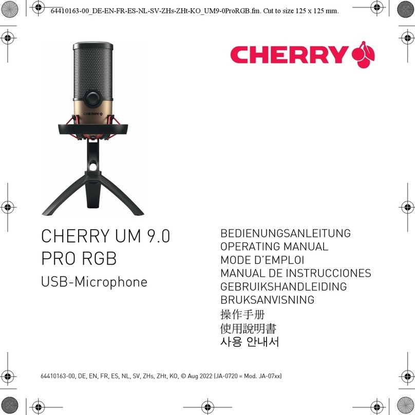 Cherry UM 9.0 PRO RGB JA-07 Series User manual