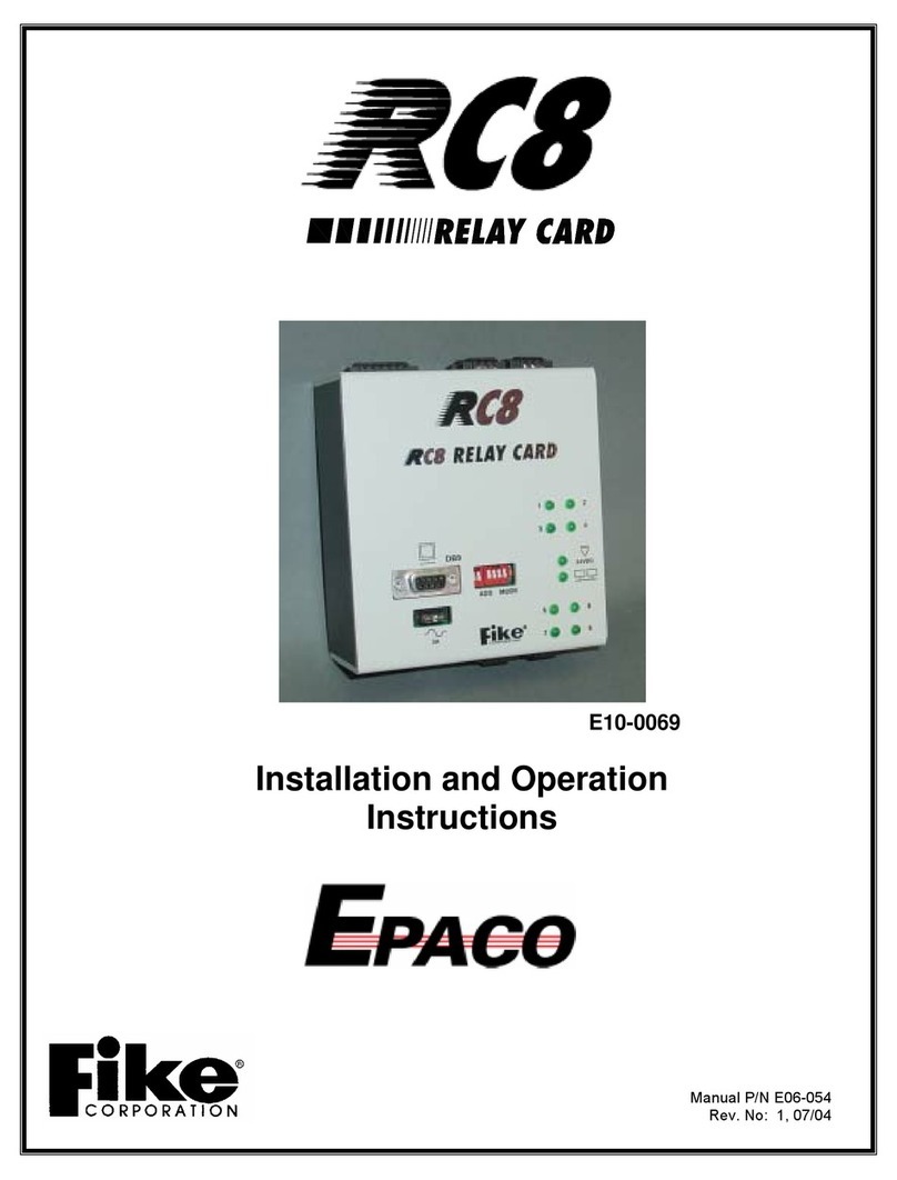 Fike Epaco RC80 Assembly, installation and operation instructions