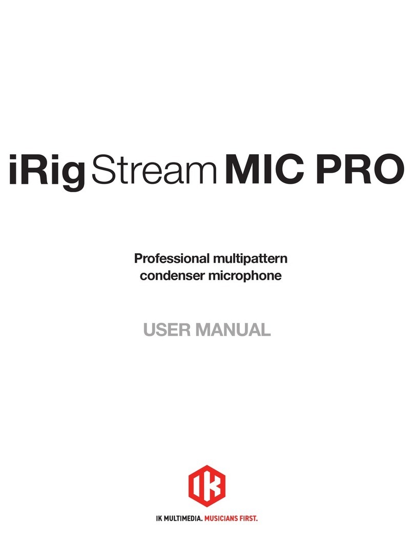 IK Multimedia iRig Stream MIC PRO user manual
