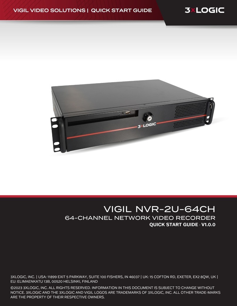 3xLogic VIGIL NVR-2U-64CH quick start guide 3xLogic VIGIL NVR-2U-64CH quick start guide