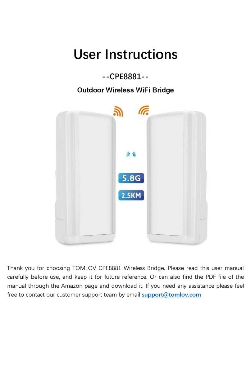 TOMLOV CPE8881 User instructions