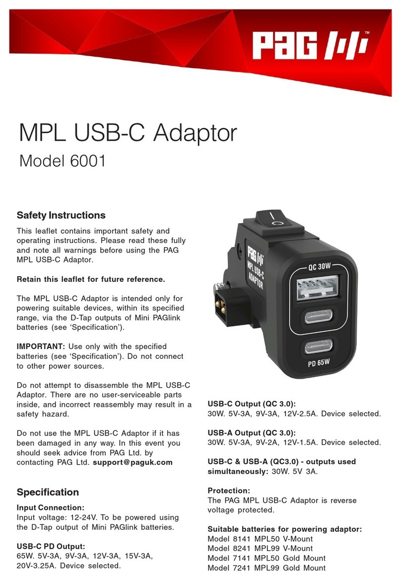 PAG 6001 quick start guide