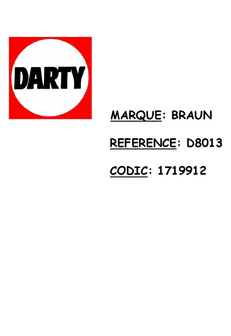 Braun D8525 User manual