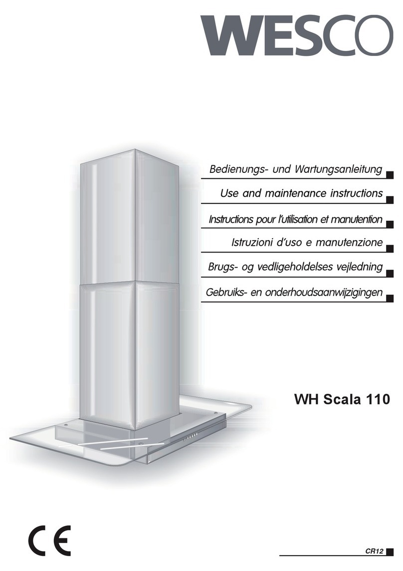 Wesco WH Scala 110 Use and maintenance instructions