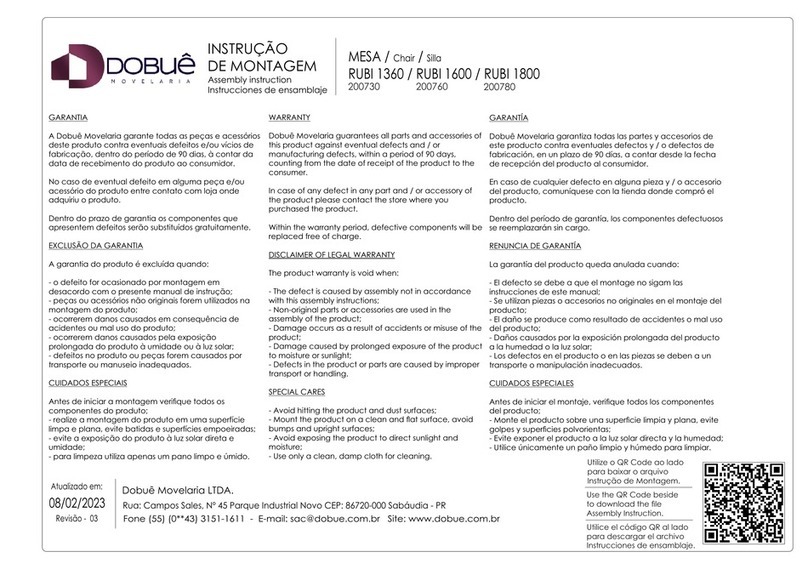 dobue MOVELARIA RUBI 1360 Assembly instruction