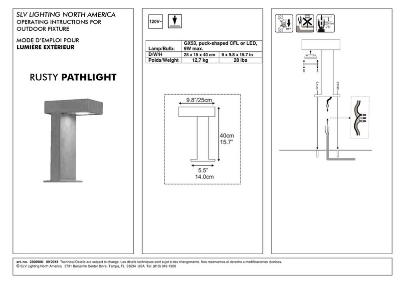 SLV RUSTY PATHLIGHT 230090U User manual