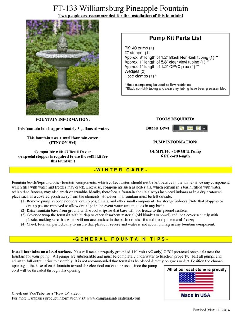 YARDART Williamsburg FT-133 Assembly instructions