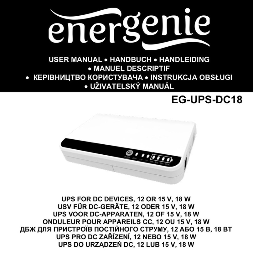 Energenie EG-UPS-DC18 User manual