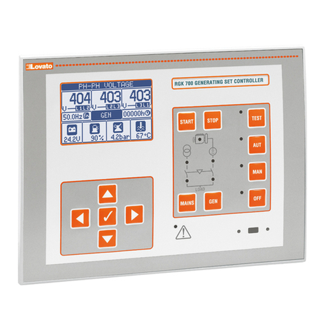 LOVATO ELECTRIC RGK800 User manual