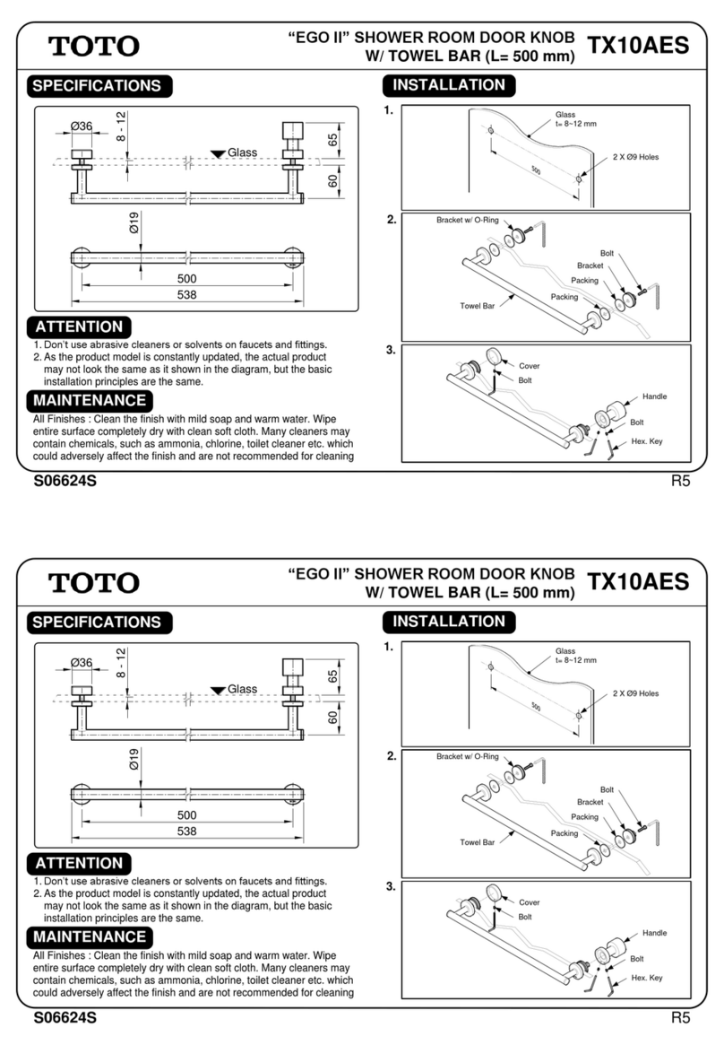 Toto EGO II TX10AES User manual