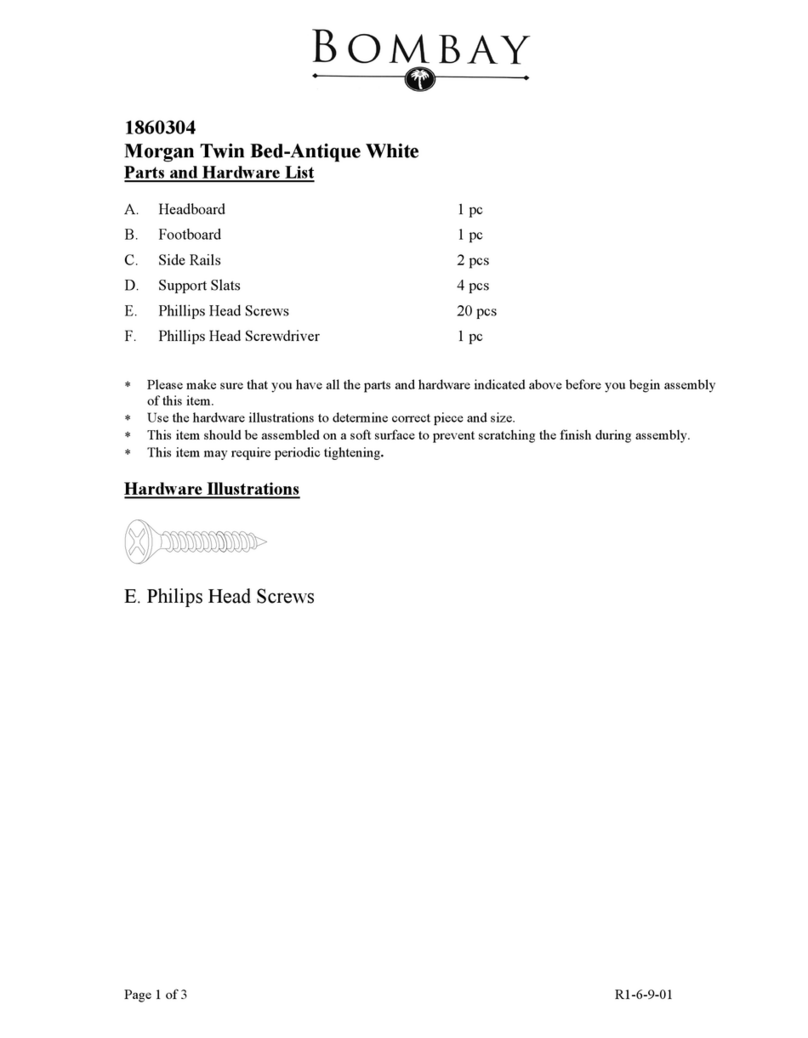 BOMBAY Morgan 1860304 User manual BOMBAY Morgan 1860304 User manual