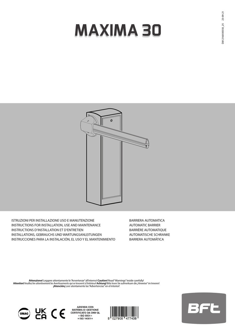 BFT MAXIMA 30 Parts list manual