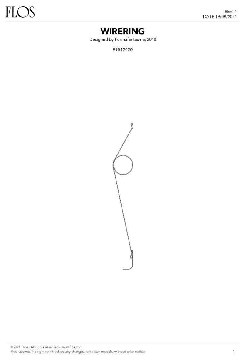 FLOS WIRERING F9512020 User manual