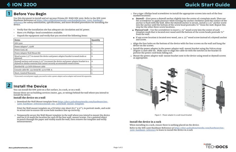 PaloAlto Networks ION 3200 quick start guide