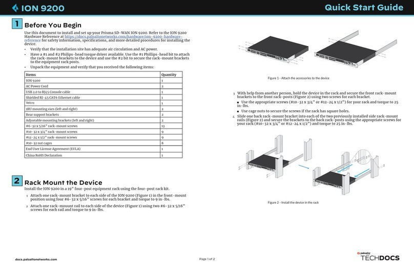 PaloAlto Networks ION 9200 quick start guide